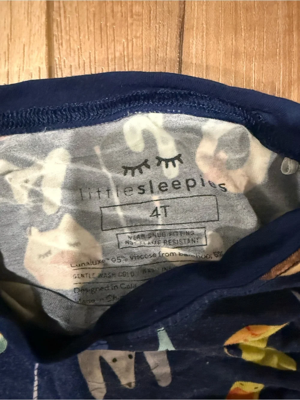 Little Sleepies Navy Alphabet & Character Pajama Set